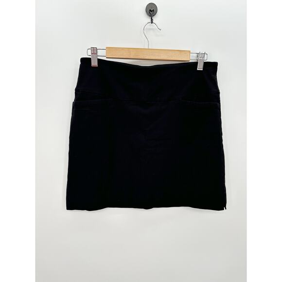 S. C. & CO. Black Mini Skort Rayon Blend Tenniscore Golf Tummy Control - Picture 1 of 8